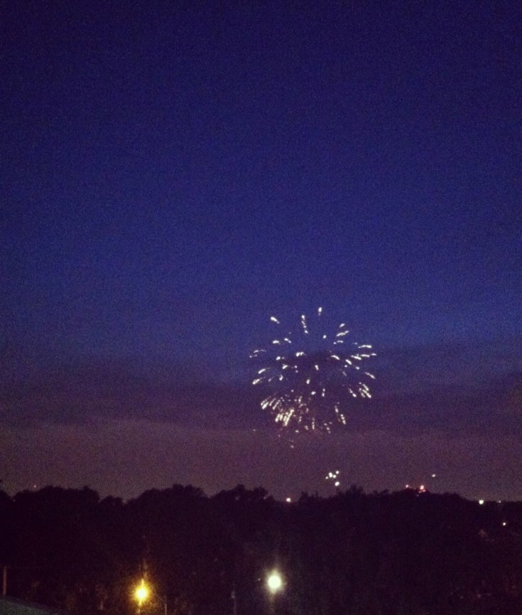 Fireworks on Fourth of July